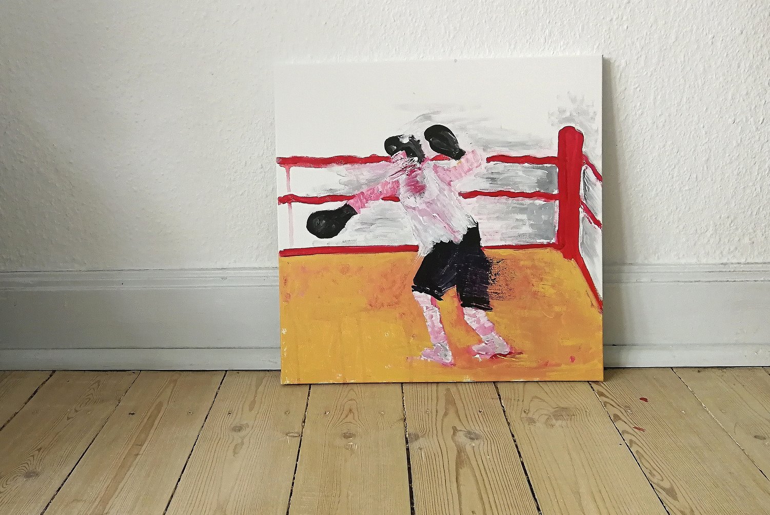 malerier, ekspressionistiske, figurative, kroppe, bevægelse, mennesker, sport, brune, røde, hvide, akryl,  bomuldslærred, sjove, dekorative, design, ekspressionisme, kvindelig, feminist, interiør, bolig-indretning, levende, kvinder, Køb original kunst og kunstplakater. Malerier, tegninger, limited edition kunsttryk & plakater af dygtige kunstnere.