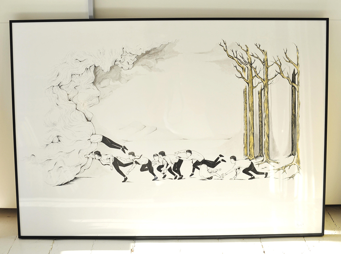 tegninger, abstrakte, æstetiske, figurative, landskab, portræt, botanik, beige, sorte, hvide, artliner, papir, akvarel, planter, Køb original kunst af den højeste kvalitet. Malerier, tegninger, limited edition kunsttryk & plakater af dygtige kunstnere.