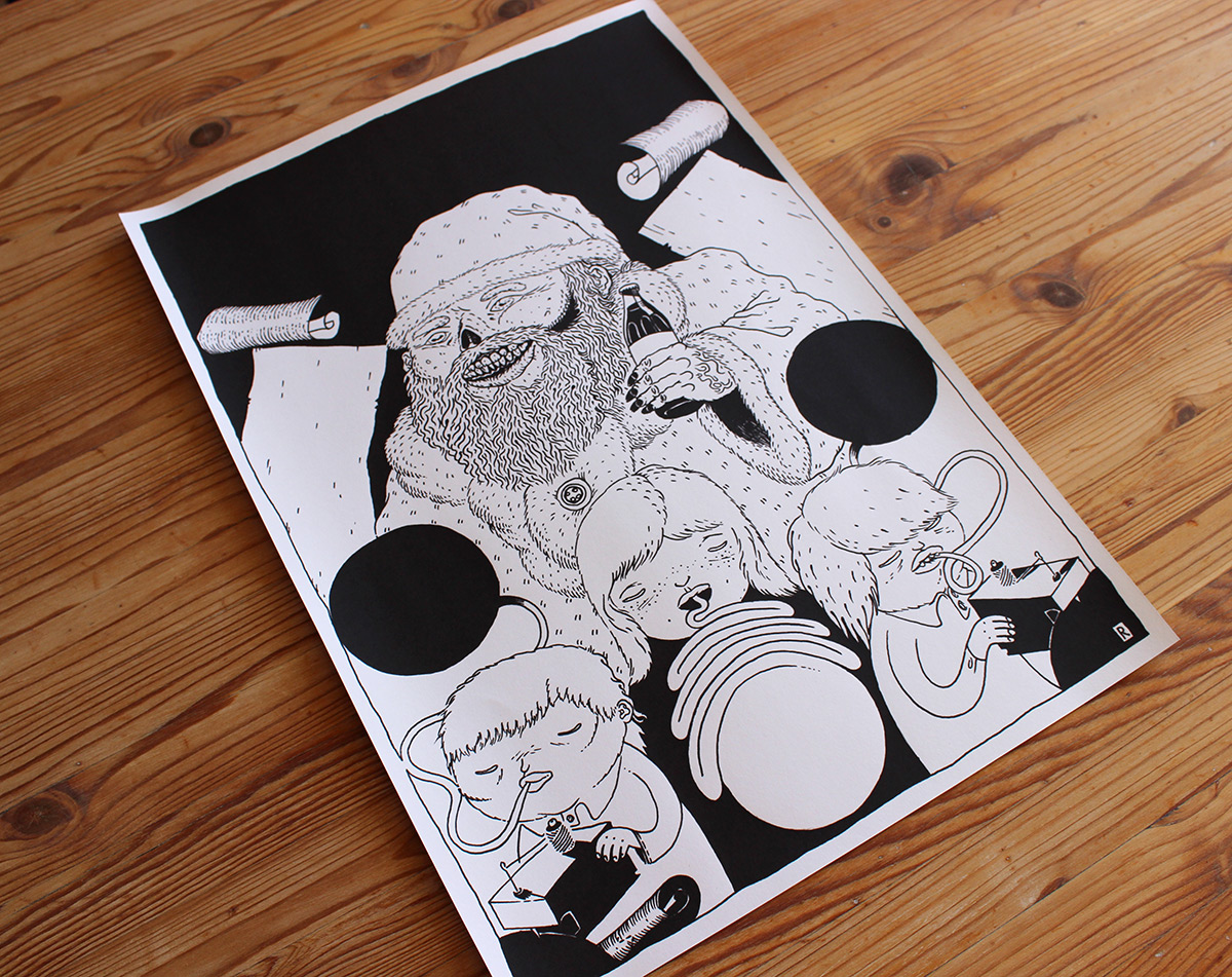 plakater-posters-kunsttryk, ekspressionistiske, figurative, illustrative, kroppe, tegneserier, børn, mennesker, årstider, sorte, hvide, blæk, papir, smukke, samtidskunst, dekorative, design, interiør, bolig-indretning, moderne, moderne-kunst, Køb original kunst og kunstplakater. Malerier, tegninger, limited edition kunsttryk & plakater af dygtige kunstnere.