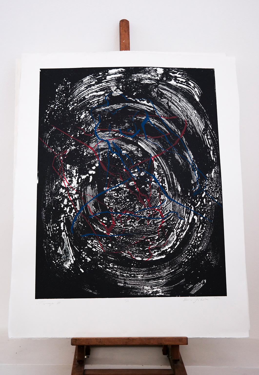 Figurations VII - 80cm x 61cm. Original silketryk af kunstner Zuzanna Sitarska kunstgalleri. kunstværker. online kunst. kunstner. original kunst print og malerier af kunstneren Zuzanna Sitarska