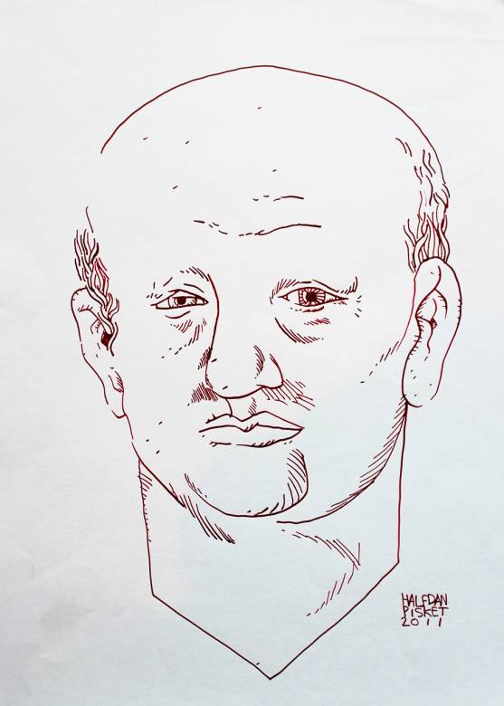 Uden Titel VIII | Tegninger | Halfdan Pisket | Beauton Art Gallery tegninger, illustrative, portræt, surrealistiske, stemninger, mennesker, seksualitet, sorte, grå, hvide, artliner, papir, tusch, ansigter, Køb original kunst og kunstplakater. Malerier, tegninger, limited edition kunsttryk & plakater af dygtige kunstnere.