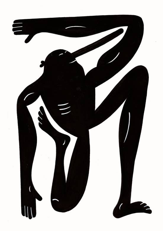 Yoga Øvelser II RN (Black) A3  | Plakater-posters-kunsttryk, Giclee-tryk | Mormor | Beauton Art Gallery plakater-posters-kunsttryk, giclee-tryk, børnevenlige, figurative, grafiske, illustrative, kroppe, tegneserier, humor, bevægelse, mennesker, sport, blå, blæk, papir, sjove, samtidskunst, interiør, bolig-indretning, moderne, moderne-kunst, nordisk, plakater, tryk, skandinavisk, Køb original kunst og kunstplakater. Malerier, tegninger, limited edition kunsttryk & plakater af dygtige kunstnere.