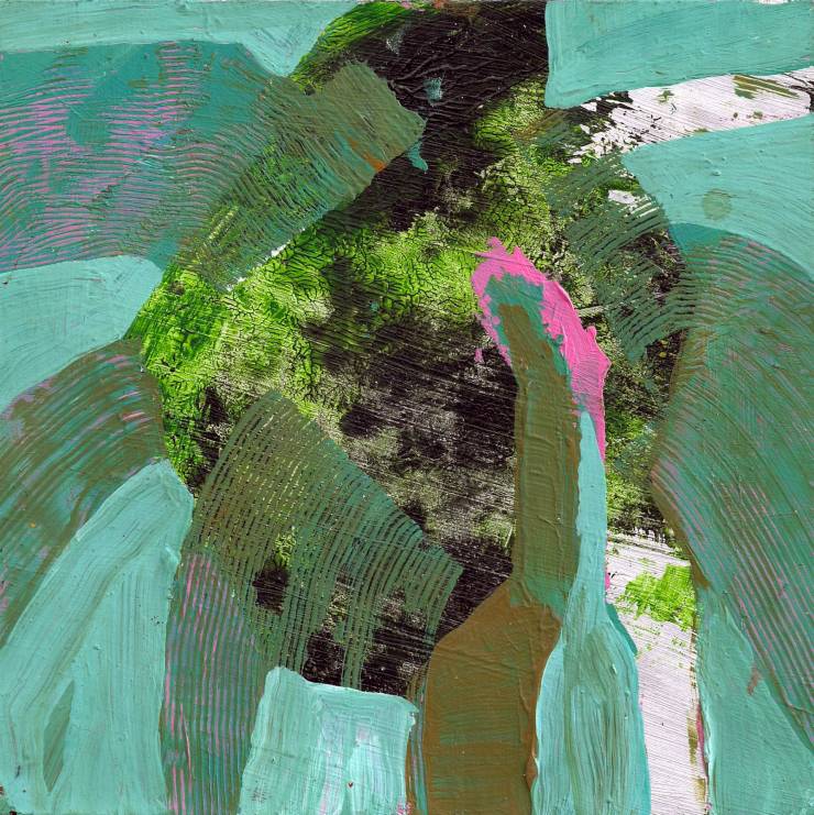 Abstrakt Juice | Malerier | Piotr Dudek | Beauton Art Gallery malerier, abstrakte, farverige, bevægelse, sorte, grønne, turkise, akryl, papir,  bomuldslærred, olie, abstrakte-former, dansk, dekorative, design, skov, interiør, bolig-indretning, nordisk, planter, skandinavisk, former, levende, Køb original kunst og kunstplakater. Malerier, tegninger, limited edition kunsttryk & plakater af dygtige kunstnere.