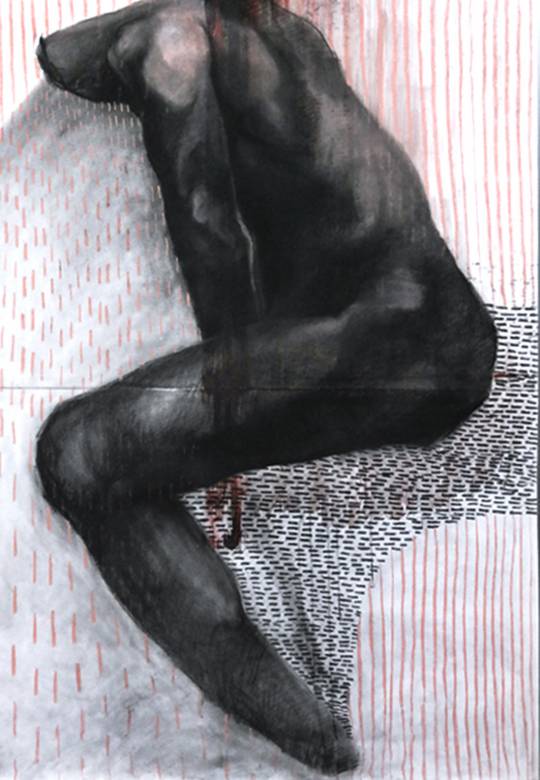 Pray V | Tegninger, Malerier | Zuzanna Sitarska | Beauton Art Gallery tegninger, malerier, abstrakte, figurative, illustrative, portræt, kroppe, mønstre, sorte, pink, røde, hvide, akryl, kul, papir, abstrakte-former, smukke, samtidskunst, dekorative, design, interiør, bolig-indretning, moderne, moderne-kunst, nordisk, nøgen, flotte, skandinavisk, Køb original kunst og kunstplakater. Malerier, tegninger, limited edition kunsttryk & plakater af dygtige kunstnere.