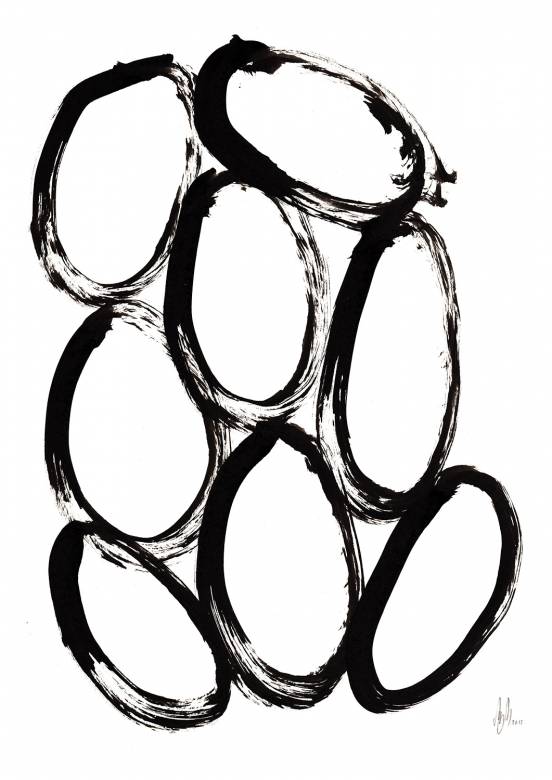 Ingenting VII | Tegninger | My Buemann | Beauton Art Gallery tegninger, abstrakte, grafiske, illustrative, monokrome, mønstre, sorte, hvide, akryl, papir, abstrakte-former, dansk, dekorative, design, interiør, bolig-indretning, nordisk, skandinavisk, former, Køb original kunst og kunstplakater. Malerier, tegninger, limited edition kunsttryk & plakater af dygtige kunstnere.