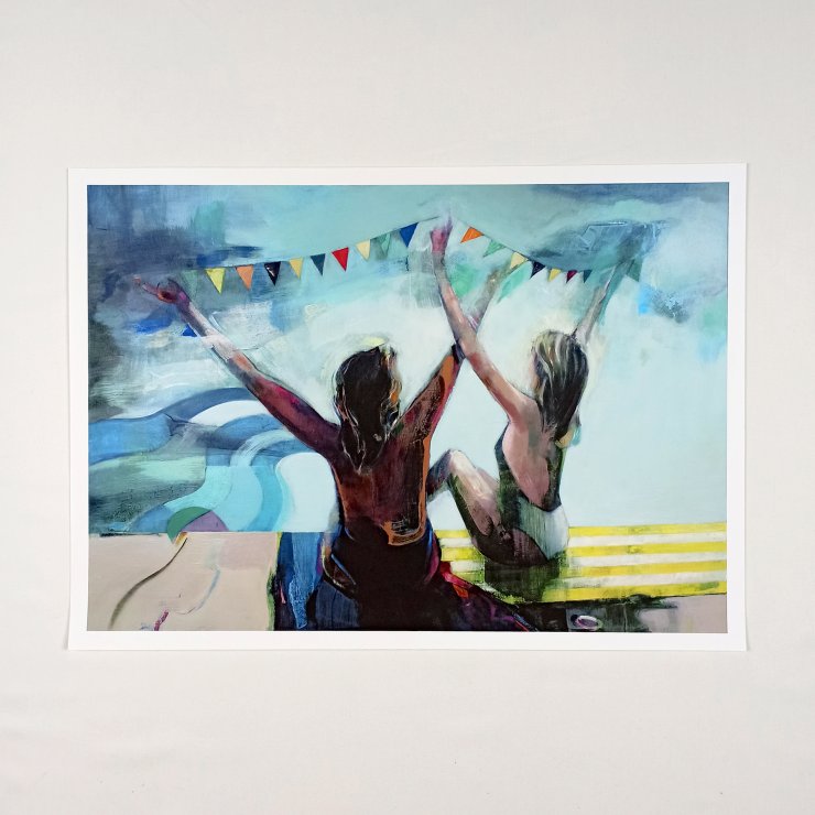 plakater-posters-kunsttryk, giclee-tryk, æstetiske, figurative, kroppe, natur, blå, grønne, hvide, blæk, papir, plakater, Køb original kunst og kunstplakater. Malerier, tegninger, limited edition kunsttryk & plakater af dygtige kunstnere.