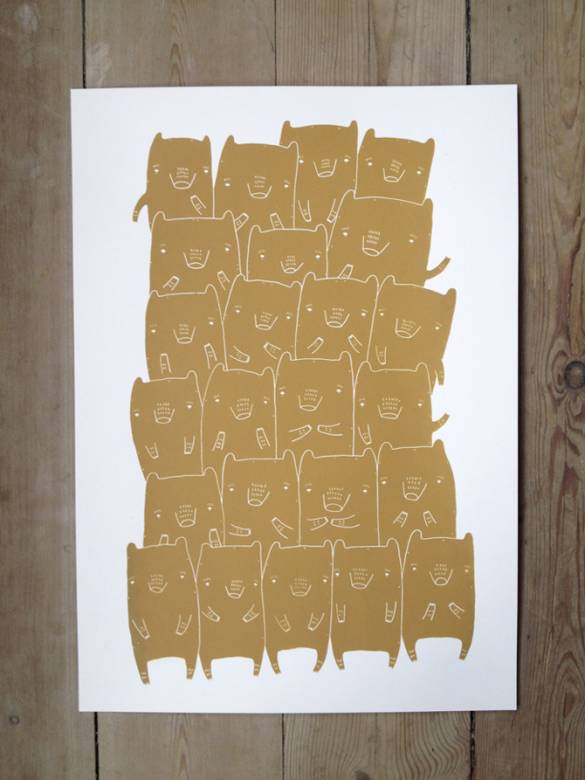 plakater-posters-kunsttryk, silketryk, børnevenlige, grafiske, illustrative, pop, tegneserier, børn, humor, kæledyr, beige, brune, hvide, akryl, papir, abstrakte-former, sjove, sød, dansk, interiør, bolig-indretning, moderne, nordisk, plakater, street-art, Køb original kunst og kunstplakater. Malerier, tegninger, limited edition kunsttryk & plakater af dygtige kunstnere.