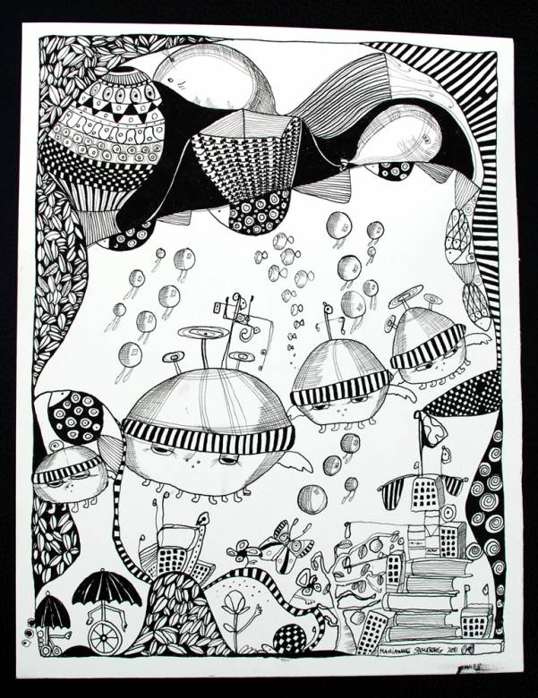 Sort Hvid #2 - 25 x 32. En original kunst tegning af kunstner Marianne Stenberg. Tegningen kommer ikke indrammet. kvalitet tegninger illustrationer. bolig indretning. Udtryksfuldt moderne kunst. talentfulde kunstnere, online kunstgalleri.