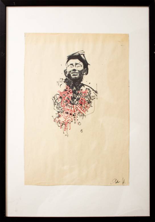 Uden Titel X | Tegninger | Ola Juliussen | Beauton Art Gallery tegninger, figurative, illustrative, portræt, kroppe, mønstre, mennesker, beige, sorte, artliner, papir, tusch, abstrakte-former, samtidskunst, dansk, dekorative, design, ansigter, interiør, bolig-indretning, moderne, moderne-kunst, nordisk, skandinavisk, Køb original kunst og kunstplakater. Malerier, tegninger, limited edition kunsttryk & plakater af dygtige kunstnere.