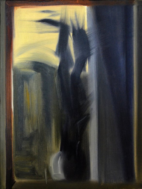 Vinduer III | Malerier |  | Beauton Art Gallery malerier, abstrakte, ekspressionistiske, grafiske, arkitektur, botanik, bevægelse, mønstre, sorte, røde, gule,  bomuldslærred, olie, arkitektoniske, smukke, bygninger, samtidskunst, dekorative, design, interiør, bolig-indretning, moderne, moderne-kunst, vinduer, Køb original kunst og kunstplakater. Malerier, tegninger, limited edition kunsttryk & plakater af dygtige kunstnere.