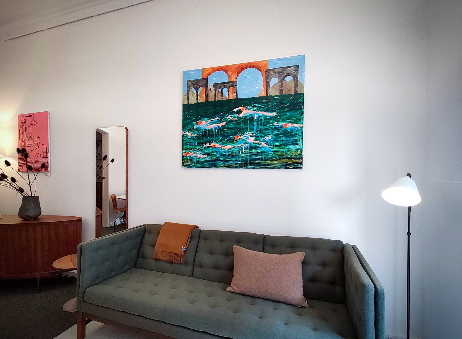 At the gates of time, an original painting by Anja Hemmingsen