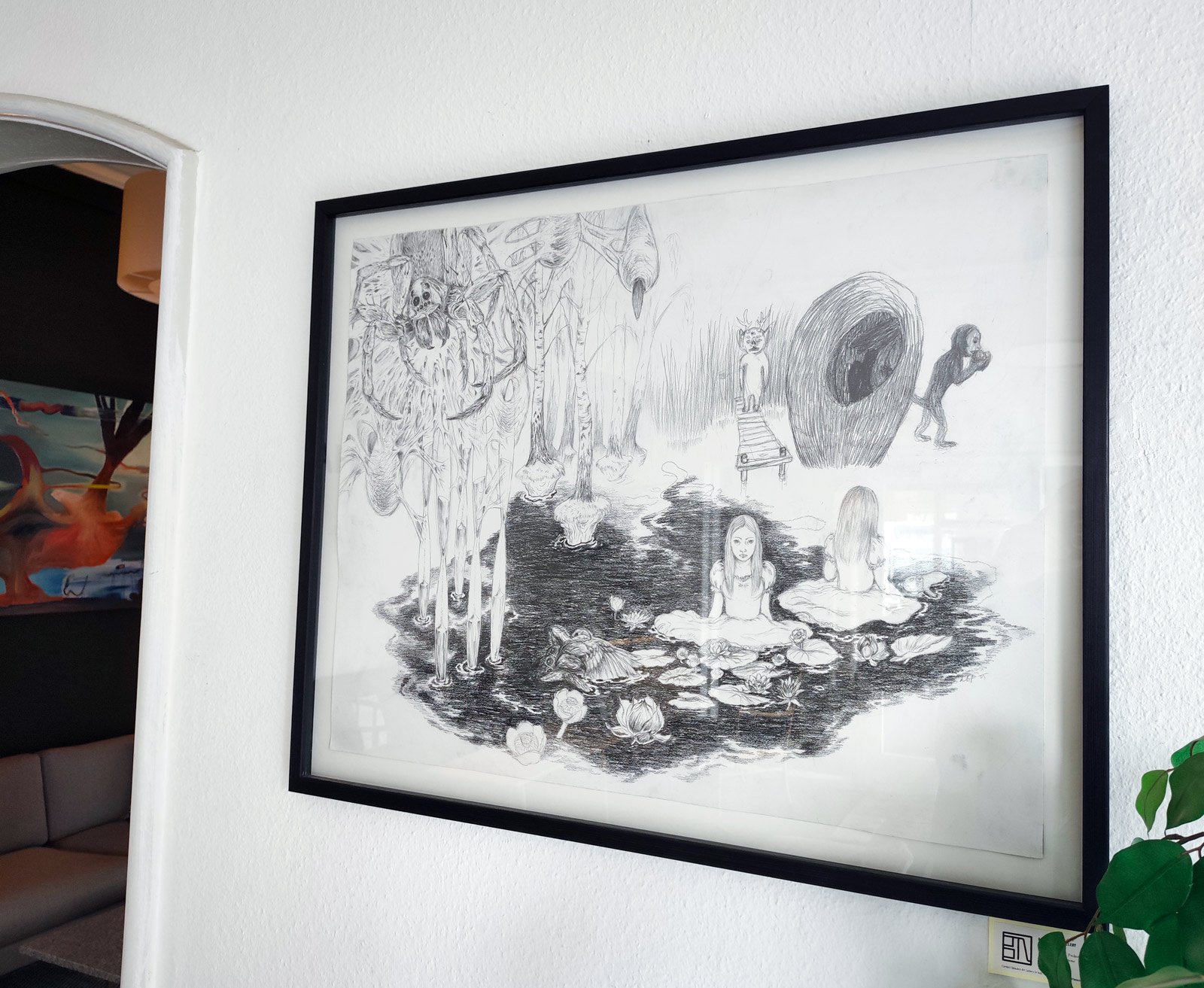 Time, an original pencil drawing by Louise Bech Pedersen