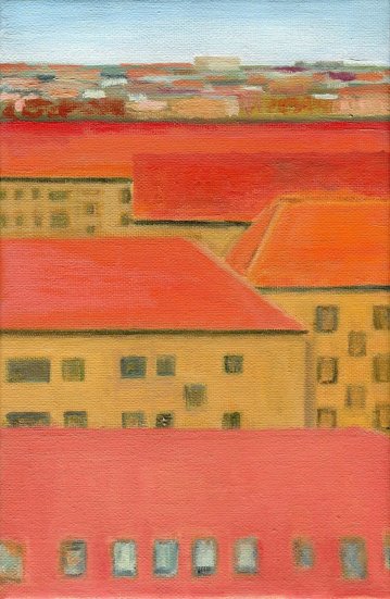 malerier, farverige, figurative, geometriske, illustrative, arkitektur, hverdagsliv, stemninger, mønstre, himmel, blå, orange, røde, gule,  bomuldslærred, olie, arkitektoniske, atmosfære, smukke, bygninger, byer, samtidskunst, københavn, dansk, dag, dekorative, detaljerigt, huse, bolig-indretning, plakater, realisme, skandinavisk, sceneri, former, symmetri, rolige, urban, lodret, vinduer, Køb original kunst og kunstplakater. Malerier, tegninger, limited edition kunsttryk & plakater af dygtige kunstnere.