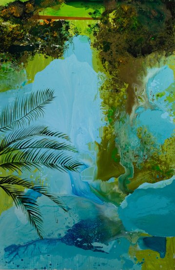 Botanisk Have | Malerier | Agnieszka Zawisza | Beauton Art Gallery malerier, abstrakte, farverige, landskab, botanik, natur, havet, himmel, blå, grønne, turkise, olie, abstrakte-former, atmosfære, efterår, smukke, samtidskunst, dekorative, design, blomster, skov, have, interiør, bolig-indretning, moderne, moderne-kunst, naturlig, planter, flotte, romantiske, sceneri, hav, vand, Køb original kunst og kunstplakater. Malerier, tegninger, limited edition kunsttryk & plakater af dygtige kunstnere.
