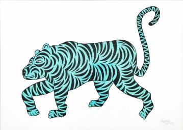 plakater-posters-kunsttryk, silketryk, børnevenlige, figurative, illustrative, pop, dyreliv, tegneserier, vilde-dyr, sorte, grønne, turkise, hvide, akryl, blæk, sjove, katte, samtidskunst, dansk, design, interiør, bolig-indretning, moderne-kunst, nordisk, pop-art, plakater, tryk, skandinavisk, Køb original kunst og kunstplakater. Malerier, tegninger, limited edition kunsttryk & plakater af dygtige kunstnere.
