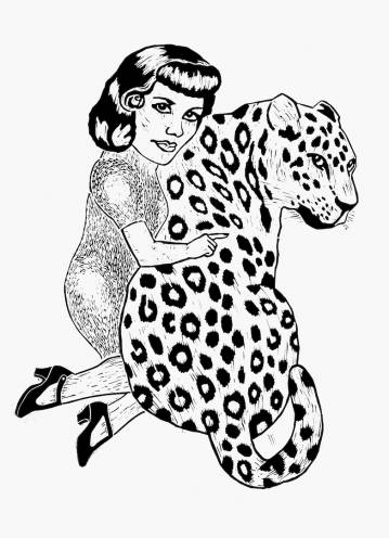 Leopard girl | Kunsttryk, Linoleumstryk | Monika Petersen | Beauton Art Gallery kunsttryk, linoleumstryk, dyr, figurative, grafiske, monokrome, pop, portræt, kroppe, tegneserier, vilde-dyr, sorte, hvide, akryl, sort-hvide, samtidskunst, dansk, dekorative, design, interiør, bolig-indretning, moderne, moderne-kunst, nordisk, plakater, skandinavisk, vilde-dyr, Køb original kunst og kunstplakater. Malerier, tegninger, limited edition kunsttryk & plakater af dygtige kunstnere.