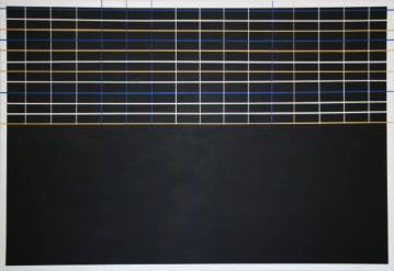 Uden Titel #5 - 160 x 110. Et originalt maleri af Kirsten Rotbøll Lassen. grafisk kunst, stilrent, lækkert, bedste kunst online, æstetisk minimalistisk maleri, enkelt,