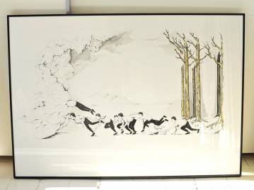 tegninger, abstrakte, æstetiske, figurative, landskab, portræt, botanik, beige, sorte, hvide, artliner, papir, akvarel, planter, Køb original kunst af den højeste kvalitet. Malerier, tegninger, limited edition kunsttryk & plakater af dygtige kunstnere.