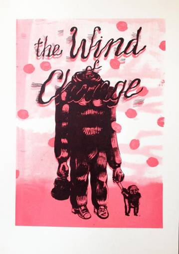 The Wind of Change | Kunsttryk, Silketryk | Piotr Dudek | Beauton Art Gallery kunsttryk, silketryk, figurative, portræt, surrealistiske, kroppe, børn, humor, mennesker, sorte, pink, papir, sjove, dansk, dekorative, design, ansigter, interiør, bolig-indretning, mænd, nordisk, skandinavisk, Køb original kunst og kunstplakater. Malerier, tegninger, limited edition kunsttryk & plakater af dygtige kunstnere.