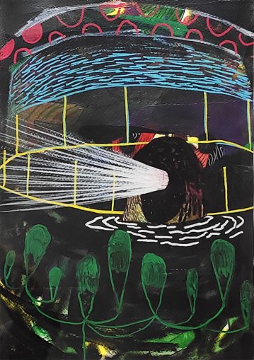 tegninger, malerier, gouache-malerier, akvarel-malerier, farverige, ekspressionistiske, grafiske, pop, dyreliv, botanik, mønstre, sorte, blå, grønne, røde, artliner, gouache, blæk, papir, tusch, spraymaling, andre-medier, smukke, samtidskunst, københavn, dansk, dekorative, design, interiør, bolig-indretning, moderne, moderne-kunst, nordisk, Køb original kunst og kunstplakater. Malerier, tegninger, limited edition kunsttryk & plakater af dygtige kunstnere.