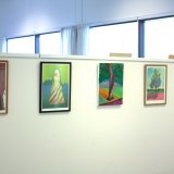 Heartland | Malerier | Rafael Guerrero Céspedes | Beauton Art Gallery malerier, farverige, ekspressionistiske, illustrative, landskab, arkitektur, botanik, hverdagsliv, stemninger, natur, årstider, blå, grønne, grå, neon,  bomuldslærred, olie, arkitektoniske, atmosfære, efterår, smukke, samtidskunst, dansk, mørke, detaljerigt, ekspressionisme, fantasi, skov, vandret, huse, impressionisme, nat, nordisk, udendørs, skandinavisk, sceneri, silhuet, rolige, træer, Køb original kunst og kunstplakater. Malerier, tegninger, limited edition kunsttryk & plakater af dygtige kunstnere.