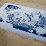 Chambers VI | Plakater-posters-kunsttryk, Giclee-tryk | Ola Juliussen | Beauton Art Gallery plakater-posters-kunsttryk, giclee-tryk, abstrakte, ekspressionistiske, geometriske, landskab, monokrome, surrealistiske, arkitektur, botanik, natur, sorte, hvide, blæk, papir, abstrakte-former, arkitektoniske, sort-hvide, bygninger, interiør, bolig-indretning, moderne, moderne-kunst, skandinavisk, Køb original kunst og kunstplakater. Malerier, tegninger, limited edition kunsttryk & plakater af dygtige kunstnere.