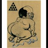 tegninger, æstetiske, figurative, pop, portræt, humor, mønstre, seksualitet, beige, sorte, hvide, papir, tusch, abstrakte-former, sjove, nøgen, Køb original kunst og kunstplakater. Malerier, tegninger, limited edition kunsttryk & plakater af dygtige kunstnere.