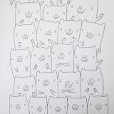 BEAR FAMILY . En original illustration af My Buemann. Online kunst-galleri ARTUNIKA - Malerier, Illustrationer, Tegninger og Fotokunst