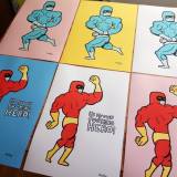 Hero | Kunsttryk, Gicleé | Mormor | Beauton Art Gallery kunsttryk, gicleé, børnevenlige, illustrative, pop, tegneserier, humor, mennesker, blå, hvide, blæk, papir, sjove, kendte-personer, samtidskunst, dansk, dekorative, design, interiør, bolig-indretning, moderne, moderne-kunst, nordisk, skandinavisk, Køb original kunst og kunstplakater. Malerier, tegninger, limited edition kunsttryk & plakater af dygtige kunstnere.