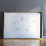 Let’s go new places | Plakater-posters-kunsttryk, Giclee-tryk | My Buemann | Beauton Art Gallery plakater-posters-kunsttryk, giclee-tryk, børnevenlige, illustrative, minimalistiske, dyreliv, børn, humor, mennesker, sorte, hvide, blæk, sjove, sød, dansk, dekorative, design, interiør, bolig-indretning, kærlighed, moderne, moderne-kunst, nordisk, plakater, tryk, skandinavisk, Køb original kunst og kunstplakater. Malerier, tegninger, limited edition kunsttryk & plakater af dygtige kunstnere.