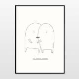 plakater-posters-kunsttryk, giclee-tryk, børnevenlige, illustrative, minimalistiske, børn, stemninger, mennesker, sorte, hvide, papir, sort-hvide, sød, dansk, design, interiør, bolig-indretning, kærlighed, moderne, moderne-kunst, nordisk, plakater, tryk, skandinavisk, Køb original kunst og kunstplakater. Malerier, tegninger, limited edition kunsttryk & plakater af dygtige kunstnere.
