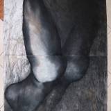 tegninger, æstetiske, figurative, portræt, kroppe, seksualitet, sorte, blå, hvide, akryl, kul, papir, abstrakte-former, nøgenhed, Køb original kunst af den højeste kvalitet. Malerier, tegninger, limited edition kunsttryk & plakater af dygtige kunstnere.