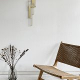 skulpturer, abstrakte, æstetiske, geometriske, arkitektur, mønstre, guld, metal, abstrakte-former, arkitektoniske, smukke, samtidskunst, københavn, dekorative, design, interiør, bolig-indretning, moderne, moderne-kunst, rum, former, Køb original kunst og kunstplakater. Malerier, tegninger, limited edition kunsttryk & plakater af dygtige kunstnere.