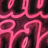 Adult video pink - 140 x 100 cm. Limited edition linoleumstryk af Marta Banaszak ADULT VIDEO linocut_detail