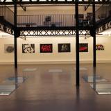 Adult video pink - 140 x 100 cm. Limited edition linoleumstryk af Marta Banaszak ADULT VIDEO linocut_detail