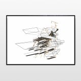 In Between | Plakater-posters-kunsttryk, Fotografier, New-media | Tina Louise Hunderup | Beauton Art Gallery plakater-posters-kunsttryk, fotografier, new-media, abstrakte, geometriske, grafiske, minimalistiske, still-life, arkitektur, mønstre, teknologi, transportmidler, sorte, grå, hvide, blæk, papir, abstrakte-former, arkitektoniske, lyse, samtidskunst, københavn, terninger, dansk, dekorative, design, interiør, bolig-indretning, moderne, moderne-kunst, nordisk, Køb original kunst og kunstplakater. Malerier, tegninger, limited edition kunsttryk & plakater af dygtige kunstnere.