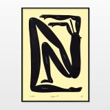 Yoga III | Plakater-posters-kunsttryk, Giclee-tryk | Mormor | Beauton Art Gallery plakater-posters-kunsttryk, giclee-tryk, børnevenlige, figurative, grafiske, illustrative, monokrome, pop, kroppe, tegneserier, humor, bevægelse, mennesker, beige, sorte, blæk, papir, sjove, samtidskunst, dansk, dekorative, design, interiør, bolig-indretning, moderne, moderne-kunst, nordisk, plakater, tryk, skandinavisk, Køb original kunst og kunstplakater. Malerier, tegninger, limited edition kunsttryk & plakater af dygtige kunstnere.
