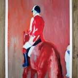 Hubertus | Plakater-posters-kunsttryk, Giclee-tryk | Rafael Guerrero Céspedes | Beauton Art Gallery plakater-posters-kunsttryk, giclee-tryk, æstetiske, farverige, figurative, illustrative, landskab, dyreliv, bevægelse, natur, mennesker, transportmidler, brune, røde, blæk, papir, smukke, samtidskunst, dekorative, design, skov, heste, interiør, bolig-indretning, moderne, moderne-kunst, naturealistiske, plakater, tryk, Køb original kunst og kunstplakater. Malerier, tegninger, limited edition kunsttryk & plakater af dygtige kunstnere.