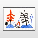 Hold Your Hopes | Tegninger, Akvarel-malerier, Collager | Emilie Aastrup | Original akvarel tegning og collage af Emilie AastrupTegningen er ikke indrammet | Beauton Art Gallery tegninger, akvarel-malerier, collager, æstetiske, farverige, børnevenlige, grafiske, illustrative, minimalistiske, botanik, tegneserier, natur, mennesker, sorte, blå, røde, akryl, papir, akvarel, smukke, dansk, dekorative, design, skov, interiør, bolig-indretning, moderne, moderne-kunst, nordisk, plakater, flotte, skandinavisk, træer, Køb original kunst og kunstplakater. Malerier, tegninger, limited edition kunsttryk & plakater af dygtige kunstnere.