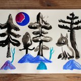 tegninger, gouache-malerier, akvarel-malerier, farverige, børnevenlige, figurative, landskab, minimalistiske, pop, dyreliv, botanik, natur, vilde-dyr, sorte, blå, gouache, blæk, papir, smukke, dansk, dekorative, design, skov, interiør, bolig-indretning, moderne, bjerge, nordisk, planter, plakater, flotte, tryk, skandinavisk, Køb original kunst og kunstplakater. Malerier, tegninger, limited edition kunsttryk & plakater af dygtige kunstnere.