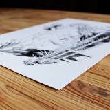 Botticelli II (Primavera) | Plakater-posters-kunsttryk, Giclee-tryk | Louise Bech Pedersen | Beauton Art Gallery plakater-posters-kunsttryk, giclee-tryk, æstetiske, figurative, monokrome, kroppe, botanik, seksualitet, sorte, hvide, blæk, papir, smukke, sort-hvide, samtidskunst, dansk, dekorative, kvindelig, blomster, interiør, bolig-indretning, moderne, moderne-kunst, nordisk, nøgen, planter, flotte, skandinavisk, Køb original kunst og kunstplakater. Malerier, tegninger, limited edition kunsttryk & plakater af dygtige kunstnere.