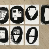 Trap I | Tegninger | Thomas Dausell | Beauton Art Gallery tegninger, abstrakte, ekspressionistiske, grafiske, minimalistiske, kroppe, mønstre, mennesker, sorte, akryl, kridt, abstrakte-former, samtidskunst, københavn, dekorative, design, interiør, bolig-indretning, moderne, moderne-kunst, nordisk, skandinavisk, Køb original kunst og kunstplakater. Malerier, tegninger, limited edition kunsttryk & plakater af dygtige kunstnere.