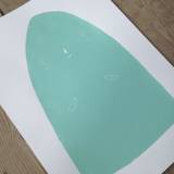 Small Mountain | Kunsttryk, Silketryk | My Buemann | Beauton Art Gallery kunsttryk, silketryk, dyr, børnevenlige, grafiske, illustrative, pop, tegneserier, børn, humor, kæledyr, blå, turkise, blæk, papir,  print, abstrakte-former, underholdende, atmosfære, comics, street-art, Køb original kunst af den højeste kvalitet. Malerier, tegninger, limited edition kunsttryk & plakater af dygtige kunstnere.