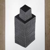 BLACK BRICKS | Plakater-posters-kunsttryk, Silketryk | My Buemann | Beauton Art Gallery plakater-posters-kunsttryk, silketryk, geometriske, grafiske, illustrative, pop, arkitektur, mønstre, sorte, hvide, papir, abstrakte-former, arkitektoniske, street-art, Køb original kunst og kunstplakater. Malerier, tegninger, limited edition kunsttryk & plakater af dygtige kunstnere.