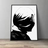 Cowl | Plakater-posters-kunsttryk, Giclee-tryk | Halfdan Pisket | Beauton Art Gallery plakater-posters-kunsttryk, giclee-tryk, figurative, monokrome, portræt, mennesker, sorte, hvide, papir, sort-hvide, samtidskunst, dansk, design, ansigter, interiør, bolig-indretning, moderne, moderne-kunst, nordisk, plakater, tryk, Køb original kunst og kunstplakater. Malerier, tegninger, limited edition kunsttryk & plakater af dygtige kunstnere.