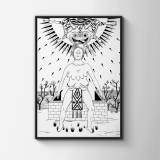 Divine | Tegninger | Marthe Jung | Beauton Art Gallery tegninger, figurative, monokrome, portræt, surrealistiske, kroppe, kæledyr, seksualitet, vilde-dyr, sorte, hvide, artliner, blæk, papir, sort-hvide, dansk, dekorative, design, interiør, bolig-indretning, nordisk, skandinavisk, vilde-dyr, Køb original kunst og kunstplakater. Malerier, tegninger, limited edition kunsttryk & plakater af dygtige kunstnere.