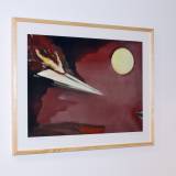 Airplane II edt. | Kunsttryk, Gliceé | Marck Fink | Beauton Art Gallery kunsttryk, gliceé, figurative, surrealistiske, himmel, transportmidler, sorte, røde, blæk, papir, fly, flyvemaskiner, atmosfære, samtidskunst, dansk, dekorative, design, ekspressionisme, interiør, bolig-indretning, moderne, moderne-kunst, nordisk, plakater, skandinavisk, Køb original kunst og kunstplakater. Malerier, tegninger, limited edition kunsttryk & plakater af dygtige kunstnere.