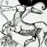 illustrationer. Udtryksfuldt moderne kunst. dyr. talentfulde kunstnere, online kunstgalleri.