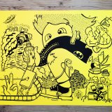 plakater-posters-kunsttryk, giclee-tryk, børnevenlige, figurative, illustrative, pop, kroppe, børn, humor, mennesker, sport, sorte, gule, blæk, papir, sjove, drenge, sød, dansk, design, graffiti, interiør, bolig-indretning, moderne, moderne-kunst, nordisk, plakater, skandinavisk, Køb original kunst og kunstplakater. Malerier, tegninger, limited edition kunsttryk & plakater af dygtige kunstnere.
