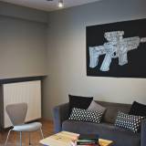 GUN linocut_interior